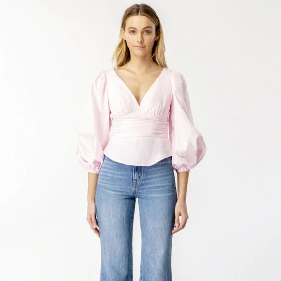 Bardot Anabella Poplin Top - Picture 1 of 8